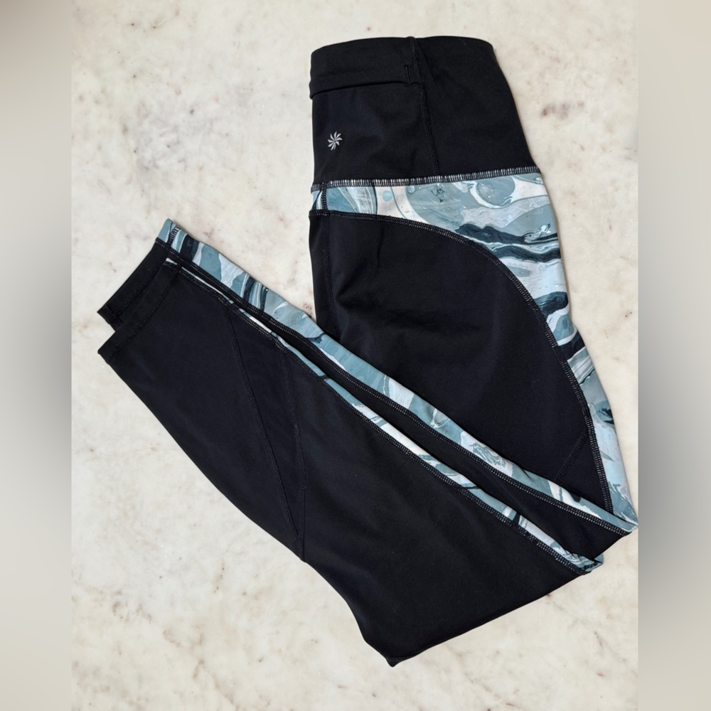 Athleta High Rise 7/8 Black Leggings